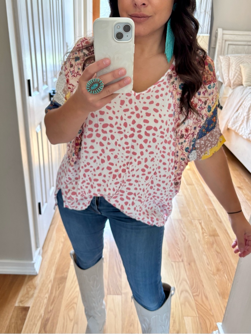 GiGio patchwork short sleeve